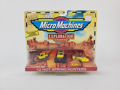 Vintage Micro Machines Exploration Earth #2 Hot Spring Hunters Set Galoob 1997