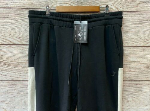 True Religion Jogginghose Herren Größe XL Farbblock Fleece Jogginghose Neu 119 $ - Bild 2 von 4