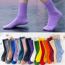 Sport Women Casual Cotton Knit Solid Soft High-Ankle Socks Comfortable 1 Pair