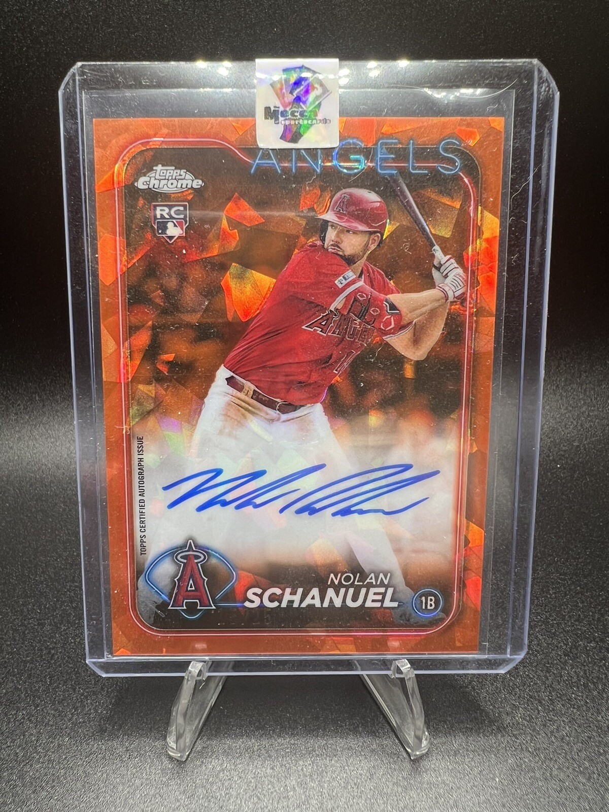 2024 Topps Chrome Update Sapphire Edition -Nolan Schanuel RC Orange Auto /25
