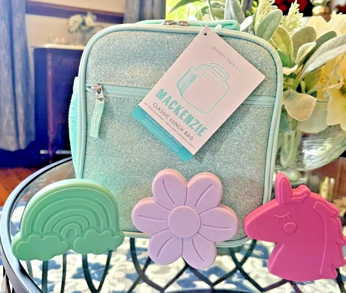 PONY Pottery Barn scuola Disney glitter LUNCH BOX BAG Frozen ragazza set da viaggio bambino? .