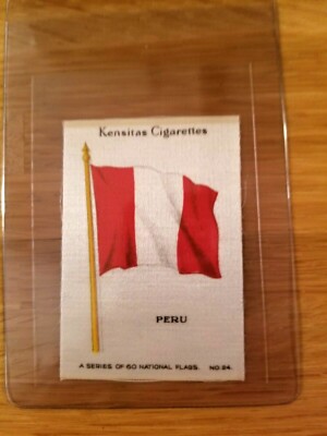 flag cigarette KENSITAS CIGARETTES SILK FLAG 2 1/8