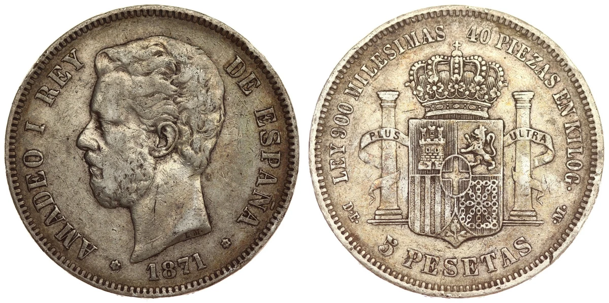 1871 Year Spanish Coins for sale | eBay