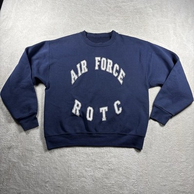 Vintage Air Force ROTC Crewneck Sweatshirt 90s Men s M Blue Distressed #2326
