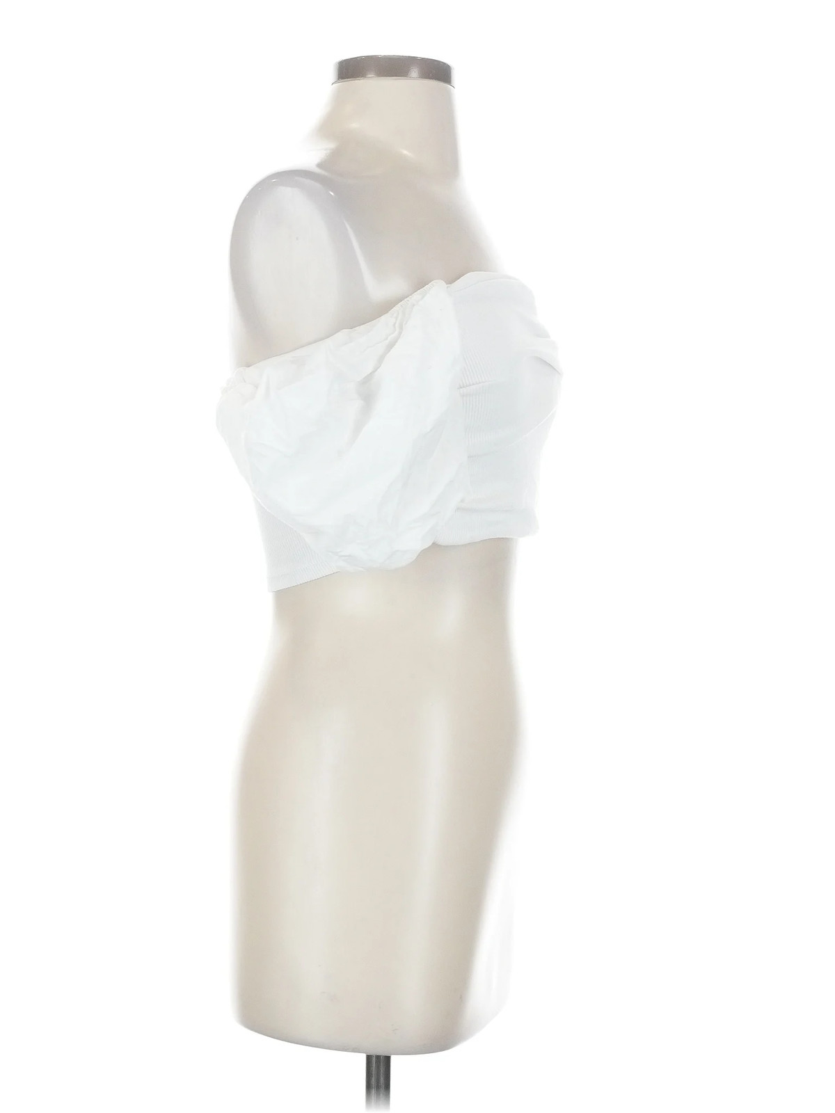 Zara Women White Sleeveless Blouse S thumbnail 3