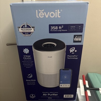 Levoit PlasmaPro 400S-P Smart 358 Sq. Ft True HEPA Air Purifier - White - NEW!