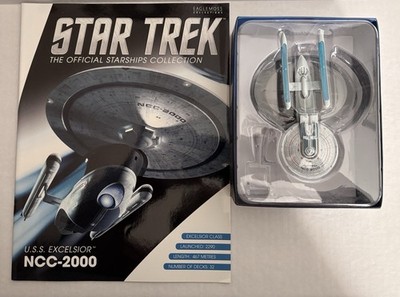 Star Trek Starship Collection #8 USS Excelsior NCC-2000 Eaglemoss + Magazine