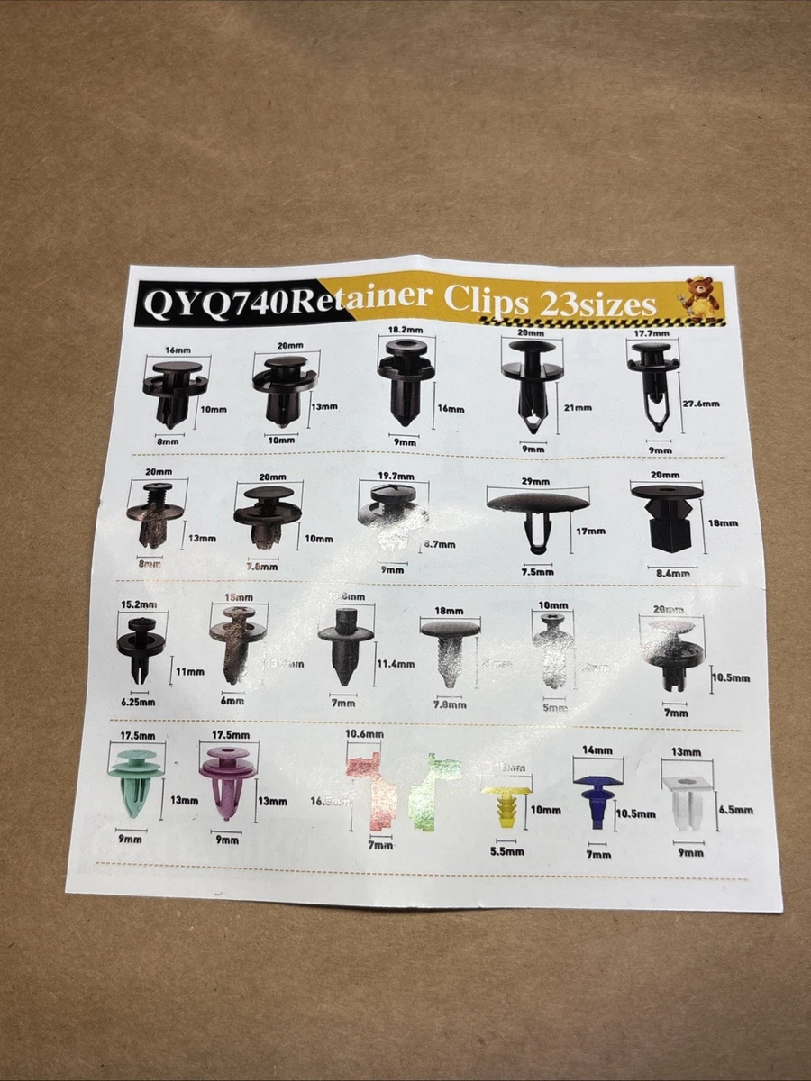 QYQ740 Retainer Clips 23 sizes photo 2