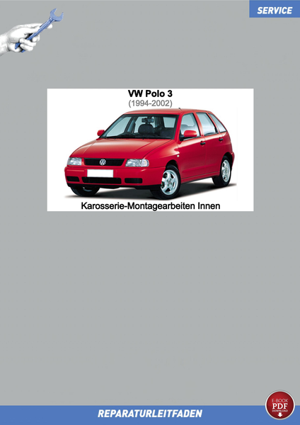 PDF VW Polo 3 1994-2002 Reparaturanleitung Karosserie-Montagearbeiten Innen-image