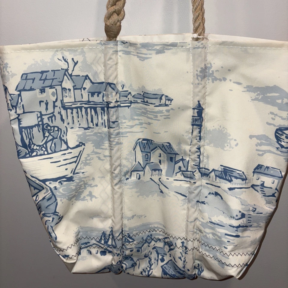 海包中号缅因州渔村托特包大麻手柄。 手机口袋 — 第 4/4 张图片