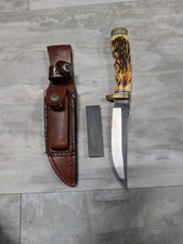 Schrade Stainless Steel Clip Point Hunting Knife Synthetic Handle w/ Sheath