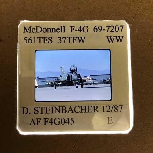 35mm SLIDE - McDonnell F-4G Phantom 561TFS 37TFW WW - 1987 - F4G045