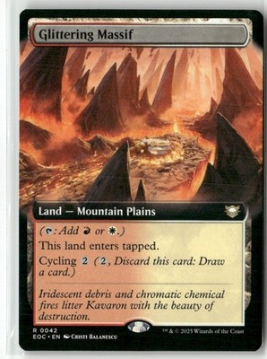 Glittering Massif (Extended Art) 42 NM MTG Commander: Edge of Eternities Magic