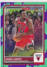 2023-24 NBA HOOPS ** SLIME BORDER ** RC ADAMA SANOGO CHICAGO BULLS ROOKIE z6027