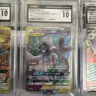 CGC Gem Mint 10 - Mewtwo & Mew GX 029 - JP Miracle Twin Holo Pokemon TAG TEAM