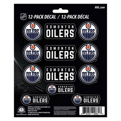 Edmonton Oilers Mini Decal 12 Pack [NEW] NHL Sticker Emblem Car Truck ...