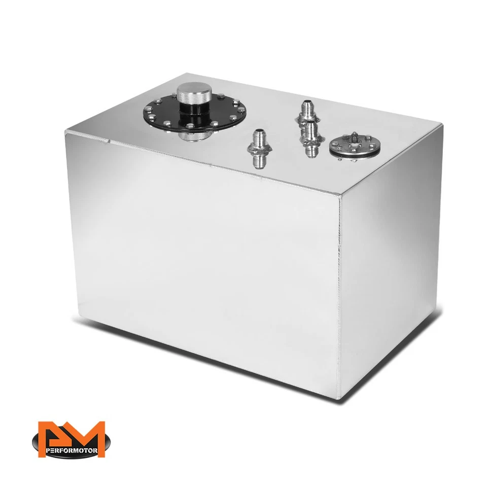 Celda de combustible/tanque de gas de aluminio de alimentación superior de 12 galones + transmisor de nivel + tapa cromo pulido Foto 2 de 4