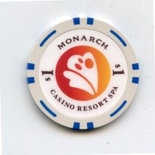 1.00 Chip from the Monarch Casino Black Hawk Colorado 8 Blue