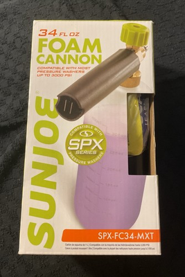 #ad #ad Sun Joe 34oz Foam Cannon Pressure Washer Attachment SPX FC34 MXT $19.95