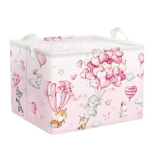 Hot Air Balloon Animal Baby Laundry Hamper Kid Storage 40*30*30 cm Heart