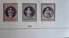 San Marino  " Weihnachtsmarken " 1969  Michelnr. 939 - 940 -941 Satz  postfrisch