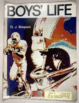 #ad BOYS#x27; LIFE Nov 1974. OJ Simpson Cover. Boy Scouts Magazine. Vintage. 82 pages. $7.99