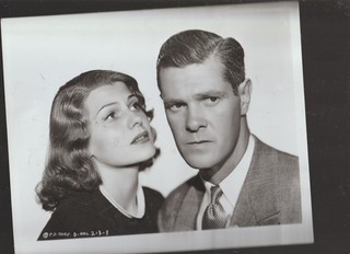 8X10 B&W PHOTO OF CLOSE UP RITA HAYWORTH AND PAUL KELLY