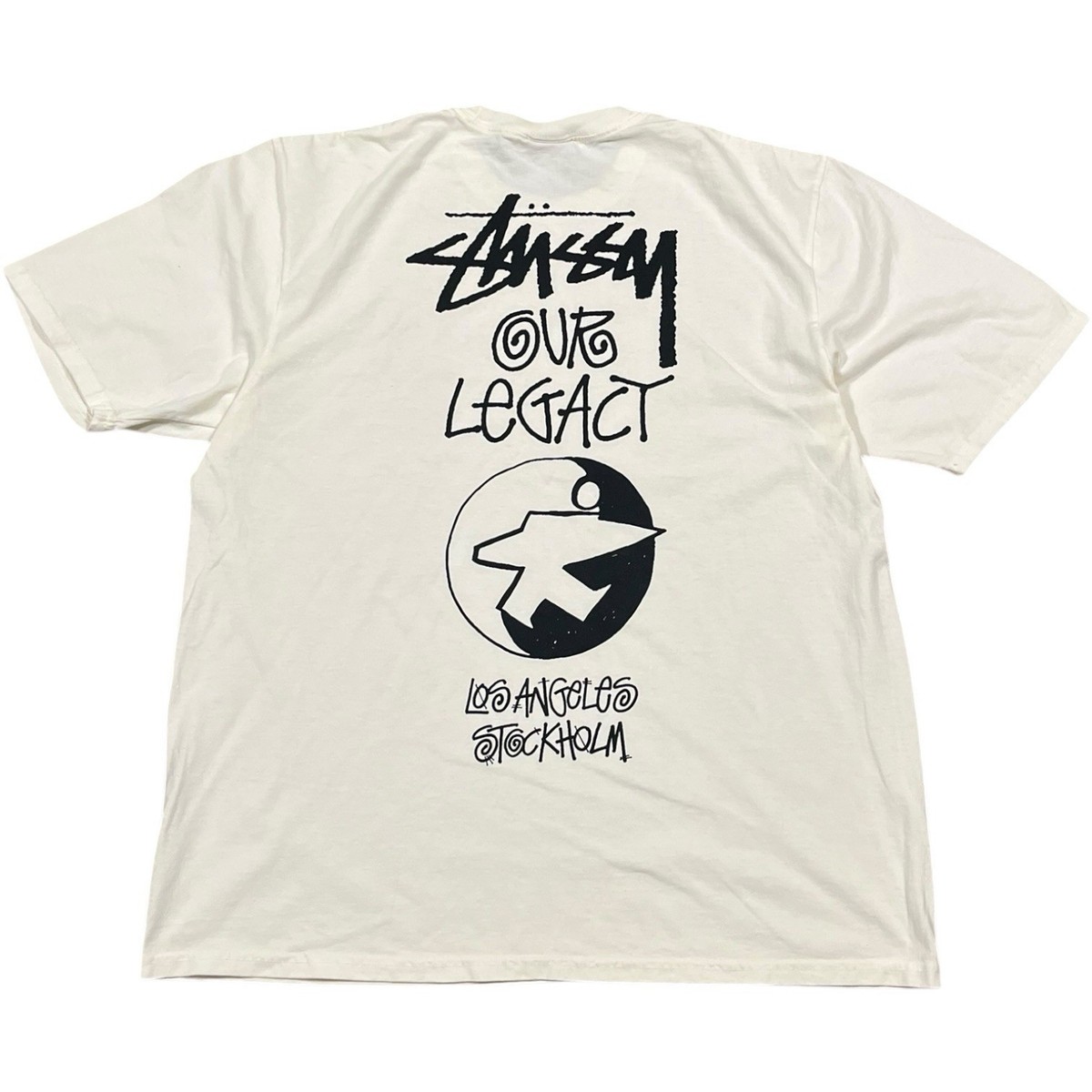 スケートボード Stussy x Our Legacy Work Shop Surfman Stussy x Our Legacy Surfman Pigment Dyed Tee Black Men's
