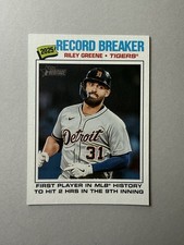 Topps 2026 Heritage Record Breakers Riley Greene #234 Detroit Tigers