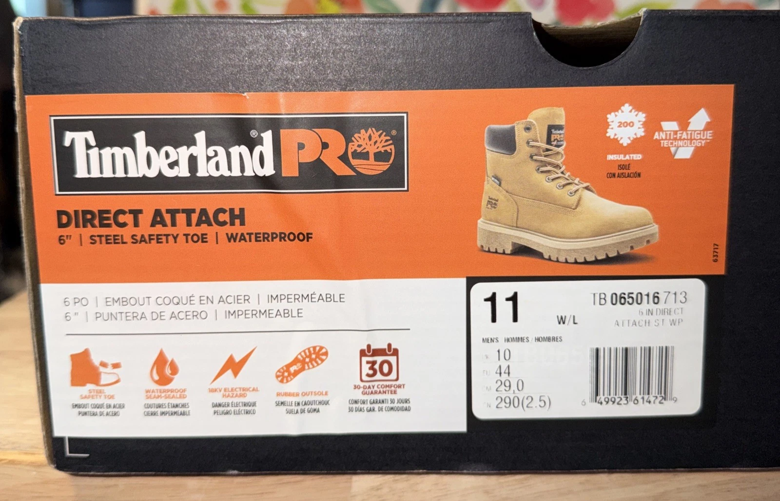 6" Timberland Steel Toe Waterproof Insulated Work Construction Safety Boot Men's