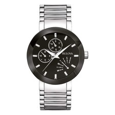 Bulova Futuro Men's Watch stainless steel dial black 96C105