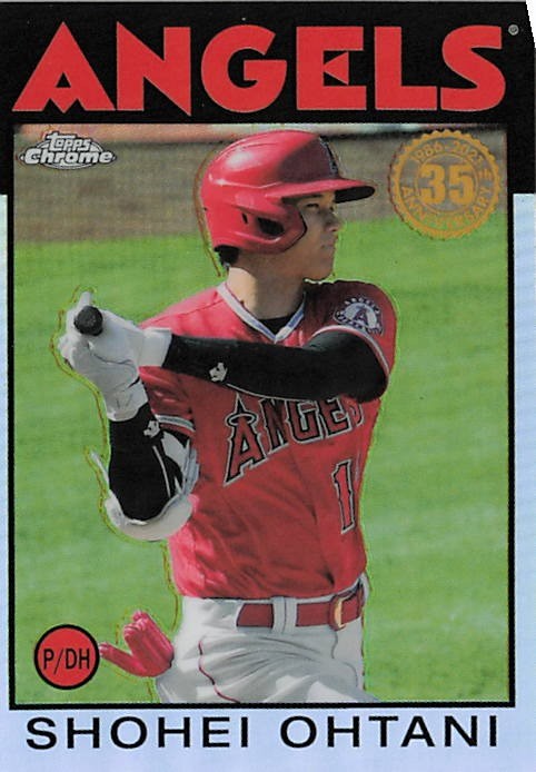2021 Topps Chrome #86BC-9 Shohei Ohtani 1986 Topps Baseball 35th Anniversary