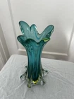 Murano Vaseline Rare Glass Vase Italy Art 1950-60s. Excellent Vase