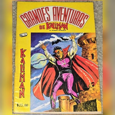 1 Rare VHTF Grandes Aventuras Kaliman 12 MX Count Dracula Horror Vintage 1983