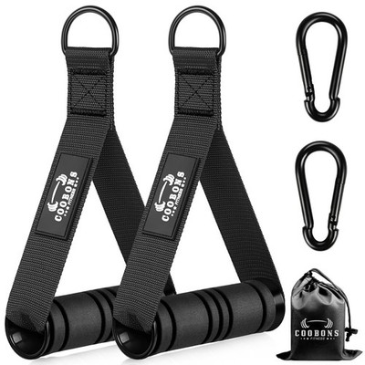 Heavy Duty Exercise Handles, Gym Cable Handles for Cable Machine Attachments, D