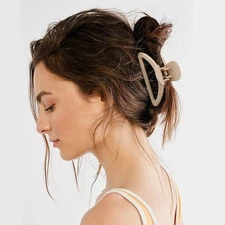 4 PCS Matte Claw Clips Set Cute Small Semicircle Clips for Thin Thick Hair