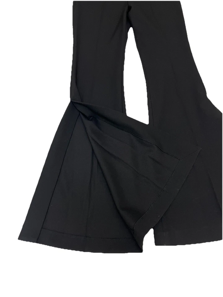 Pantalones ALC Anders acampanados divididos para mujer talla 0 negros NUEVO Foto 4 de 4