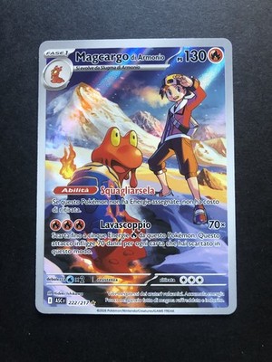 Pokémon Magcargo ASC 222/217 Illustration Rare Set Heroischer Aufstieg Ita Near Mint