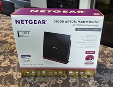 Netgear D6300-Modem Router WiFi  802.11ac Dual Band Gigabit Wi-Fi AC1600 Mbps