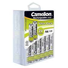 24 AA NiCd NiCad Rechargeable Batteries1000 mAh / For Solar Lights & Toys