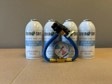 Arctic Air R1234YF, NOT a Refrigerant. 4 Cans (4oz) Economy Charging Gauge, 