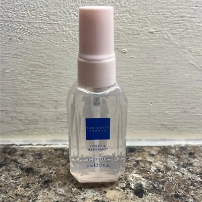 Ted Baker Violet And Bergamot Body Spray 50ml Travel Size Spray Fragrance