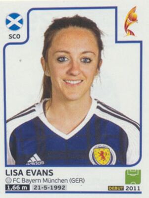 Sticker 291 - Lisa Evans - Schottland - Frauen EM2017