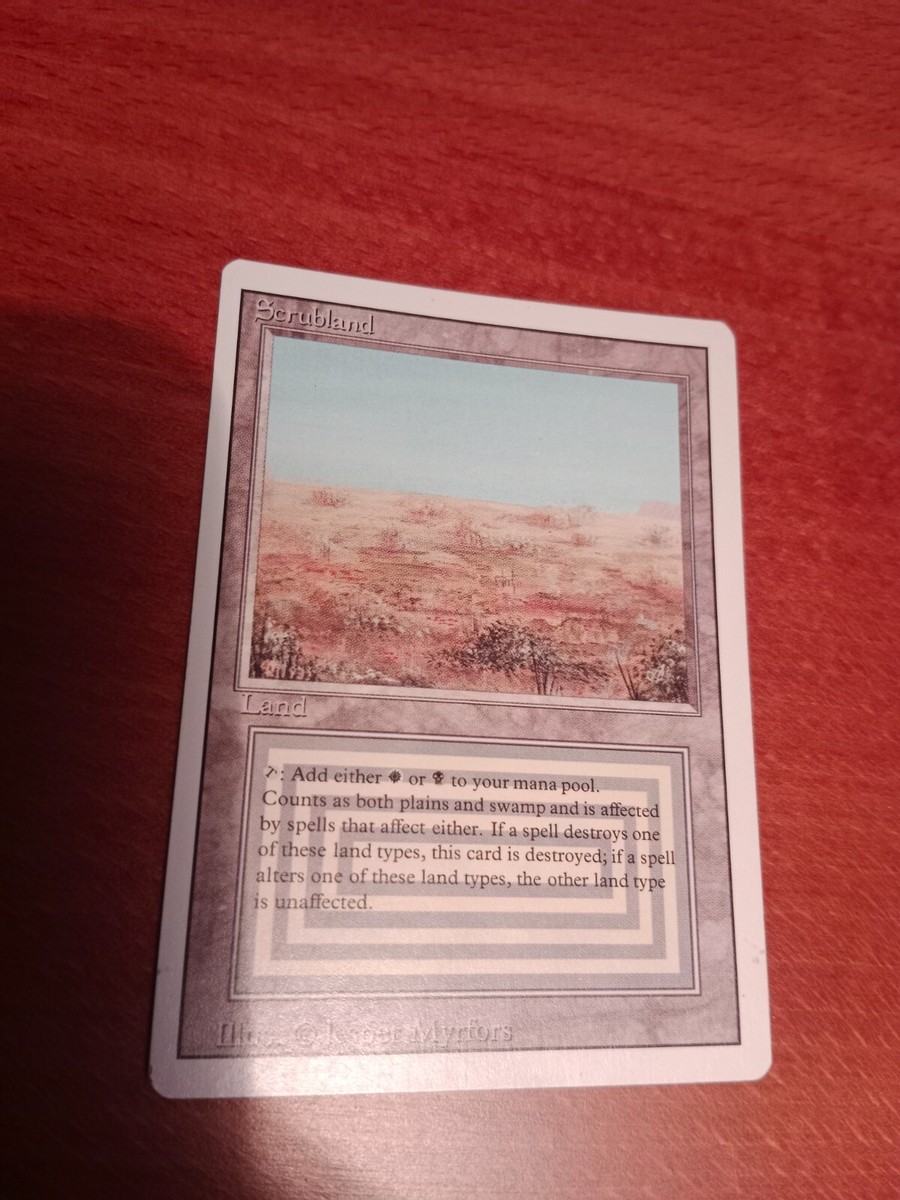 MTG NM Scrubland 3rd Edition / Revised English | eBay MTG NM Scrubland 3rd Edition / Revised English | eBay