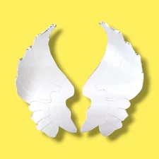 Angel Wings Shaped Acrylic Mirrors - Various Sizes