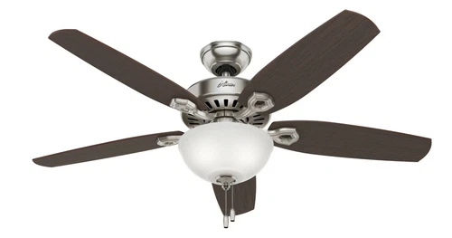 Hunter 52" Builder Deluxe Traditional Casual Ceiling Fan w/ Light and Pull Chain - Picture 11 of 30