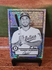 2021 Topps Chrome Platinum Black & White Ramon Laureano Mini Diamonds #365