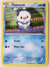 Oshawott 27/114 - Black White Pokemon Card - Masakazu Fukuda Art