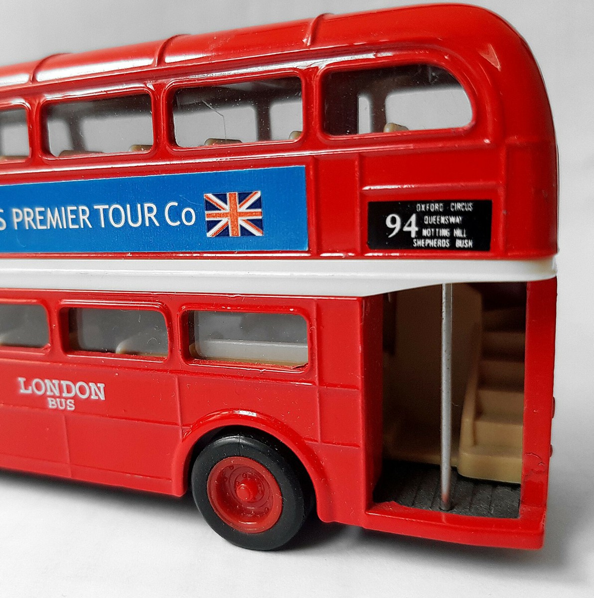 London's Premier Tour Company Diecast Red Double Decker Bus by