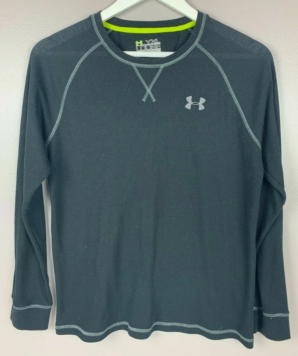 Under Armour Catalyst Thermal Shirt YXL Loose All Season Gear Black Long  Sleeves